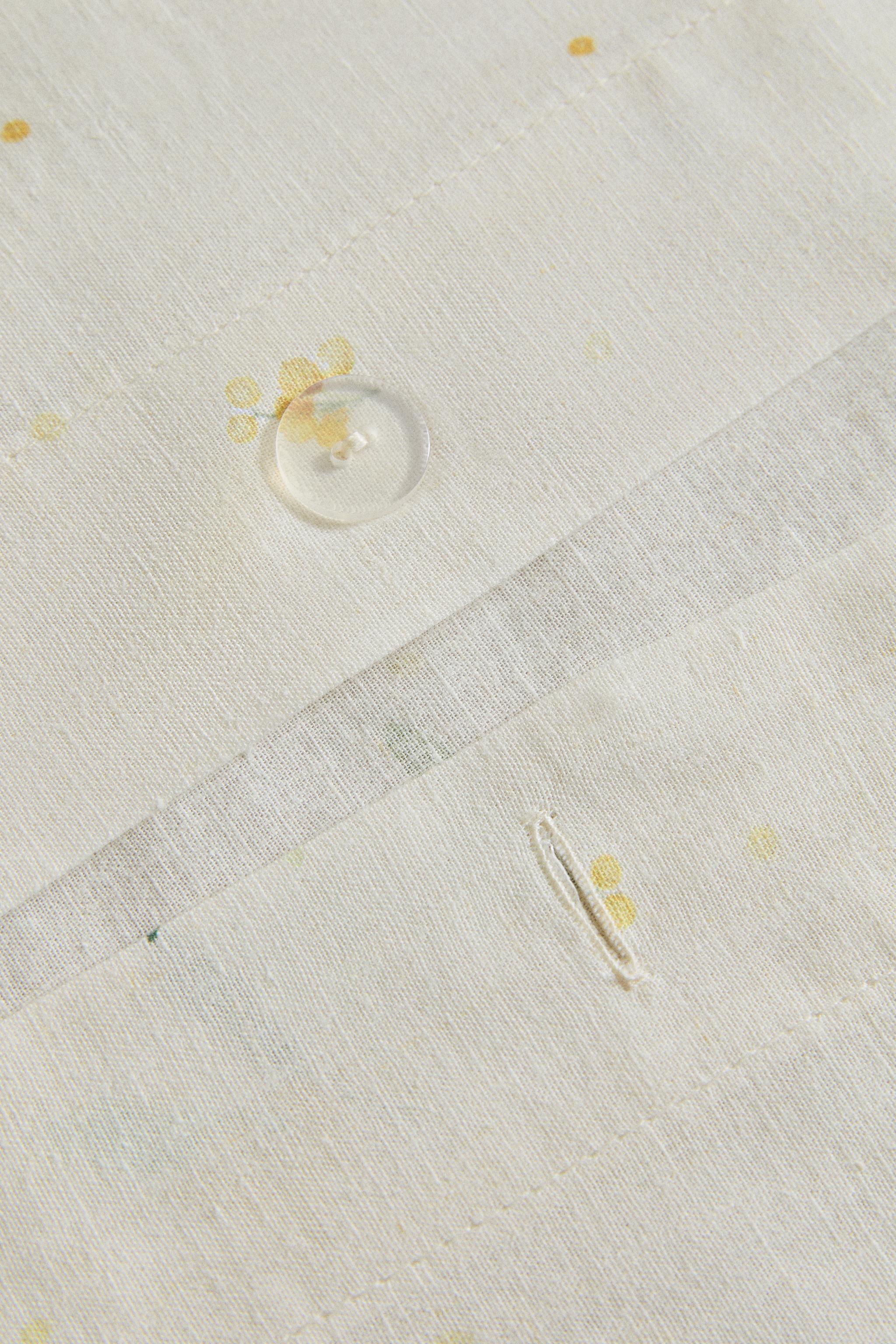 LINEN AND COTTON MIMOSA DUVET COVER